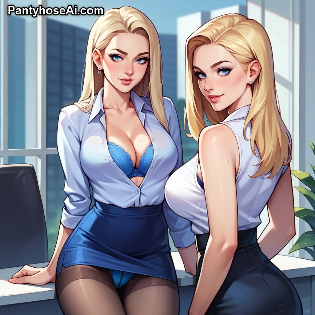 The Pantyhose Secretary Office Tease Part 1